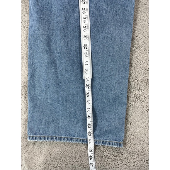 Anthropologie Ética Marley Ultra High Rise Baggy‎ Wide Leg Jeans 29 Denim School - Picture 8 of 9